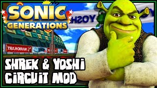 Sonic Generations PC  Shrek Character mod amp Yoshi Circuit [upl. by Eaj]