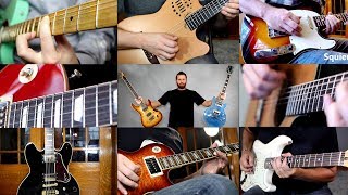 ALL THE GUITAR SOLOS Featuring 38 Guitars [upl. by Marchal524]