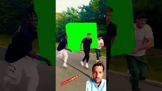 MrBeast Logan Paul and KSI running with the LUNCHLY Box meme  Green Screen [upl. by Atsahs]