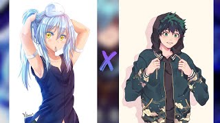 Manga Deku Reincarnated Texting Story Part 1 Deku x Fem Rimuru [upl. by Ameyn]