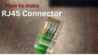 How to make RJ45 Network Connector in Hindi [upl. by Einnim]