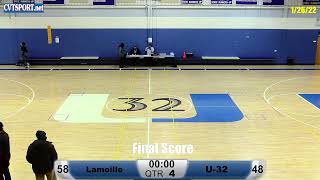 12622Lamoille  U32 Boys Basketball JV and Varsity [upl. by Atila]