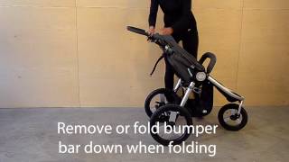 2016  2017 Bumbleride Speed Jogging Stroller  Fold Video [upl. by Lledo]