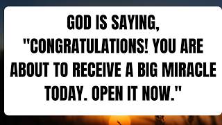 God is saying quotCongratulations You are about to receive a big miracle godmessage jesusmessage [upl. by Lohcin]