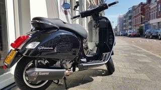 2014 Vespa GTS 300 Super ABS with Akrapovic exhaust [upl. by Haroved]