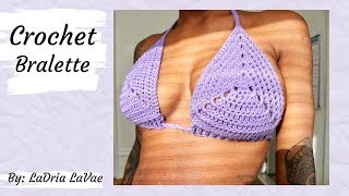 Crochet Bralette  Written Pattern [upl. by Ribak978]