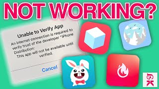 WHY TWEAKED APPS ARENT WORKING TweakBox TutuApp Ignition App Valley and more [upl. by Aicener82]