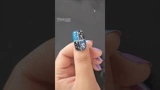 Easy glitter party wear nails art design at home like subscribe [upl. by Grayson]