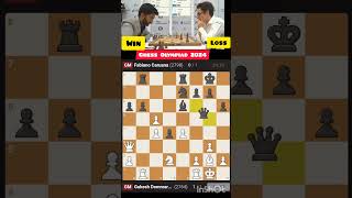 Gukesh is UnstoppableGukesh Destroy Fabiano caruanachess Olympiad 2024gukeshchessolympiad2024 [upl. by Nihhi]