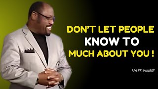 quotThe Strength in Secrecy Why Privacy Mattersquot Dr Myles Munroe Best Motivation Speech [upl. by Eicnan]