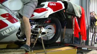 Tzr 250 3ma on dyno with Original exhaust [upl. by Able]