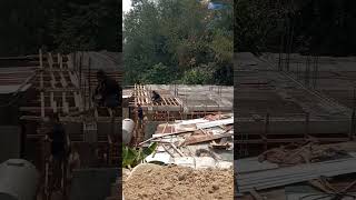 Paglagay ng porma sa slab houseconstruction buildingworks slab construction [upl. by Ecyt]