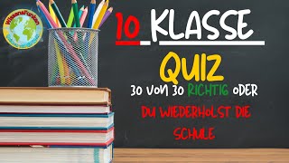 10 Klasse Allgemeinwissen Quiz Teste dein Wissen mit diesen spannenden Fragen 🧠📚 [upl. by Eglanteen513]