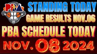 Pba Schedule Today Finals November 82024  Pba Game Results and Game Standings as of Nov 62024 [upl. by Mcgurn]