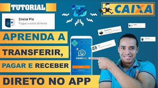 Como transferir pagar e receber com o pix CAIXA TEM [upl. by Assenev]