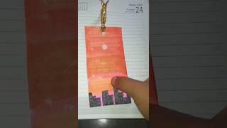 Bookmark painting idea ytshorts artistayzal [upl. by Herrah712]