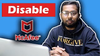 How to Turn off or Disable McaFee Antivirus in Windows 11  Disable McaFee [upl. by Zolly]