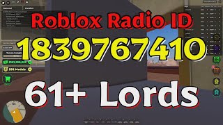 Lords Roblox Radio CodesIDs [upl. by Nuy]