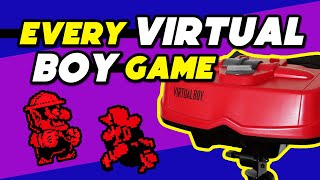 Virtual Boy 1995 Library  Trying all 14 Games [upl. by Odnam569]