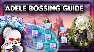 『Maplestory』Adele Bossing Guide PostSavior  Bossing Tech Training Tech 5th Job and Nodestones [upl. by Oraneg]