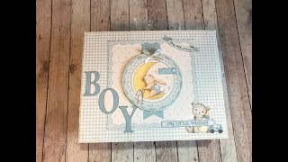 MINI ALBUM TUTORIAL PART 2 CIAO BELLA BOY NANNA SHELLIE GEIGLE JS HOBBIES AND CRAFTS [upl. by Pollerd]