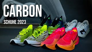 Carbon Laufschuhtest 2023  Neue Marken schnellere Schuhe [upl. by Nytnerb]