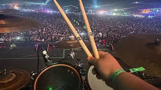 Santa Fe Klan  Mi Vicio No Son Klle DrumCam Vive Latino 2024 [upl. by Akiraa479]