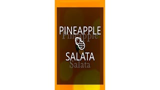 Have you tried this refreshing ‘ Pineapple salata ‘ shorts [upl. by Wiencke]