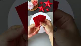 Detailed and simple fivepointed star origami National Day is coming soon hurry up and learn it [upl. by Ailaroc411]