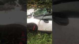 LAMBOGHINI HURACAN PERFORMANTE CRASH ON M65 LORD ALEEM PET CAR HIRE [upl. by Einyaj885]