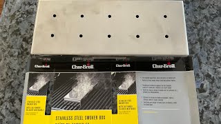 CharBroil Stainless Steel Smoker Box  For any grill Let’s Try it out [upl. by Gnel]