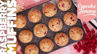 Raspberry Muffins Recipe  Mindful Adaptable amp Delicious  Cupcake Jemma [upl. by Alexina867]