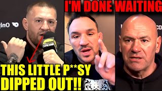 Reactions to Michael Chandler vs Charles Oliveira being made official Conor McGregorDana WhiteUFC [upl. by Buffo]