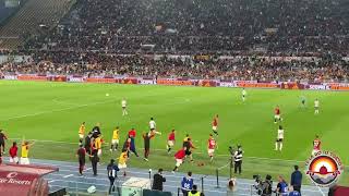 Roma  lazio 10 lultimo minuto del derby il fischio finale la festa Roma ha vinto [upl. by Anaynek]