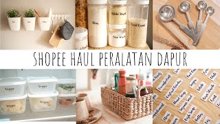 Shopee Haul Peralatan Dapur  My New Hobby [upl. by Nazarius]