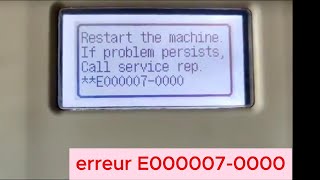 Réinitialiser une imprimante Canon 2420 pour corriger lerreur E0000070000 [upl. by Edda]