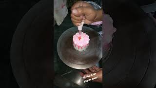 mini cake making cake small cake design ideas stawberry viralvideo youtubeshorts [upl. by Acissehc]