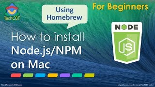 How to install Nodejs and Node Package Manager NPM on Mac OSX [upl. by Nahtanohj]