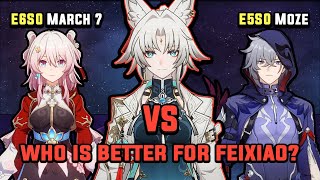 E6 Hunt March 7th VS E5 Moze Who Is Better With Feixiao MoC12 Comparison  Honkai Star Rail 25 [upl. by Ojahtnamas]