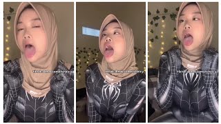 HIJAB COSPLAY SPIDERMAN LIVE BARBAR [upl. by Hochman]