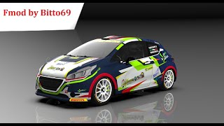 Rallysimfans New Fmod Peugeot 208 R2 B03 by Bitto69 [upl. by Ahsinac]