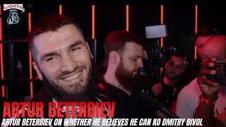 I CAN NOT SAY ARTUR BETERBIEV REFUSES TO ANSWER WHETHER HE CAN KNOCK OUT DMITRY BIVOL [upl. by Barbuto]