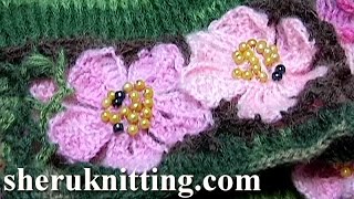 Crochet Flat Flower Tutorial [upl. by Ellednahc]