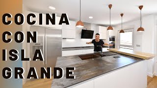 Cocinas con isla GRANDES 👉 QUE PASOS DEJAR 👈 Cocinas CJR [upl. by Anima]