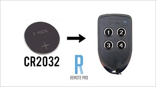 How to changeswap Battery for a AirKey AK3TX4R Genuine Remote [upl. by Aihsar]