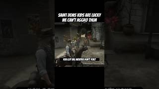 Saint Denis kids are on something aggressive little 💩s reddeadredemption2 rdr2 nomic gaming [upl. by Rech396]