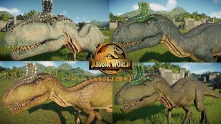 All Cryolophosaurus skins  Jurassic world evolution 2 [upl. by Aicilav969]