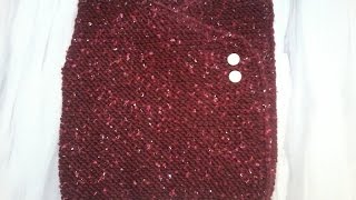 tuto tricot bébé gilet sans manches col fantaisie [upl. by Baptist517]