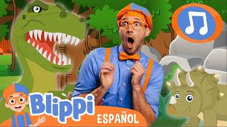 Blippi Canción Del Dinosaurio 🎵 Blippi Español  Canciones para niños [upl. by Alexandros]