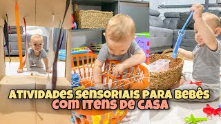 ATIVIDADES SENSORIAIS PARA BEBÊS • faça você mesmo [upl. by Niwhsa]